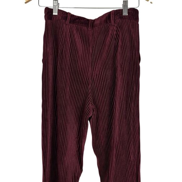 Urban Outfitters Burgundy Corduroy Flare Pants Size 6 Wine NWT - Picture 10 of 12